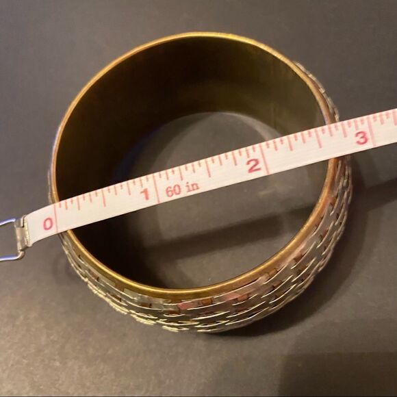 Chunky Braided Tricolour Bracelet  - Picture 7 of 8